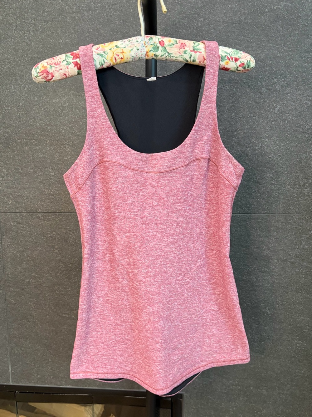 Lululemon Pink Heathered Racerback Tank